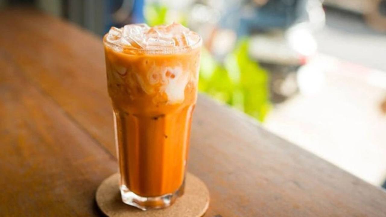 Americano black coffee in glass cup